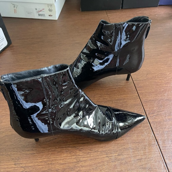 Balmain designer black bootie patent leather, excellent condition - Picture 3 of 8